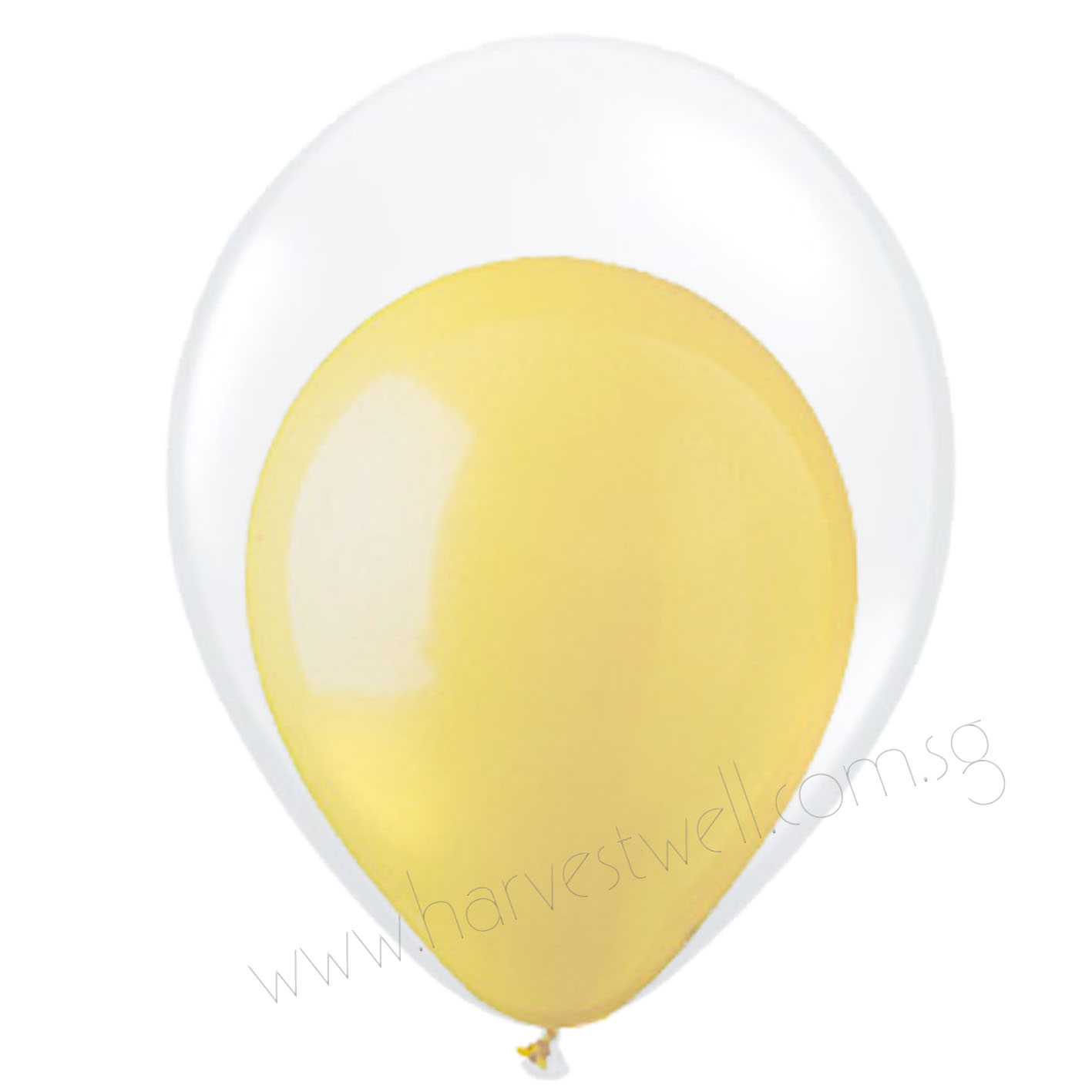 Yellow Balloon In Balloon